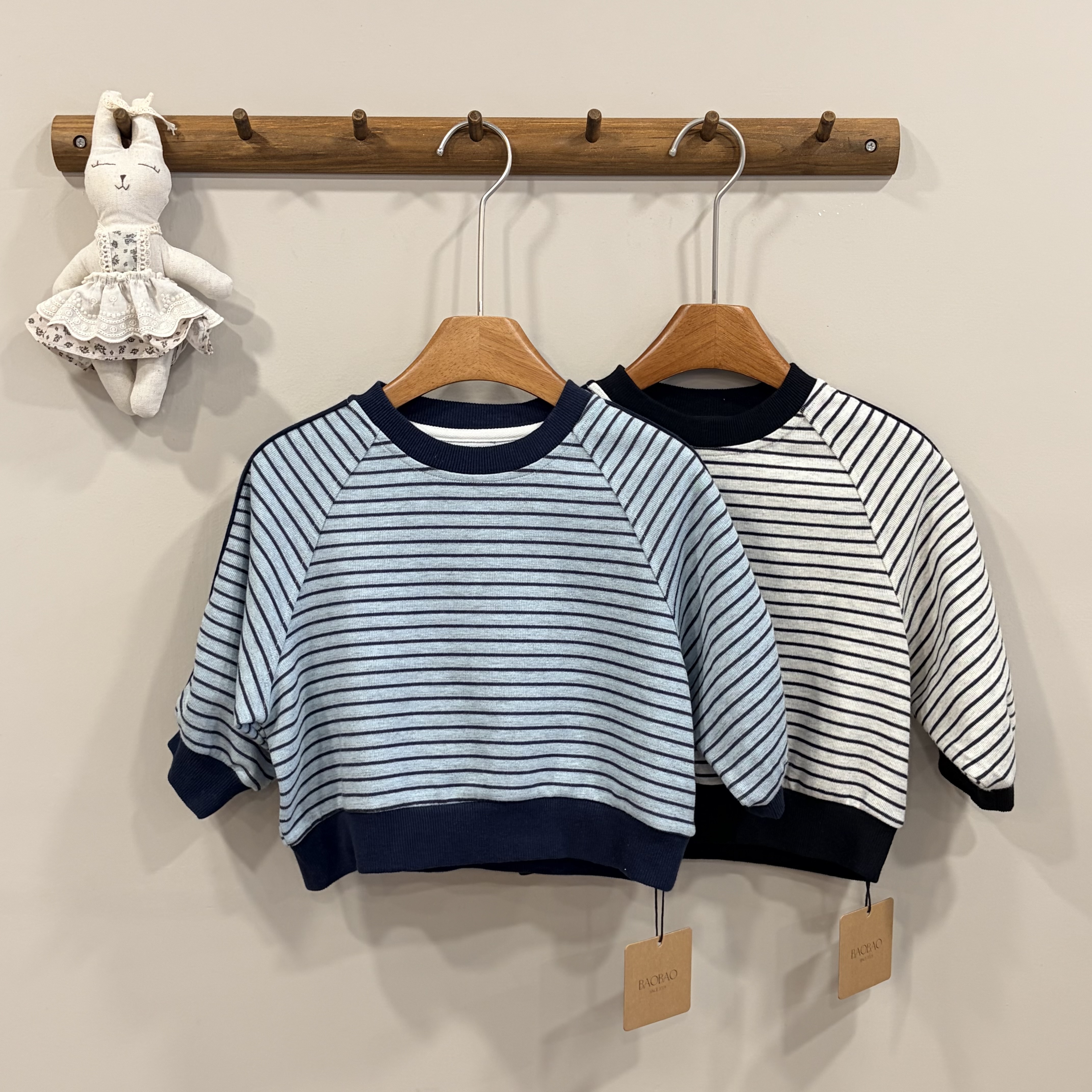 A04224條紋圓領上衣