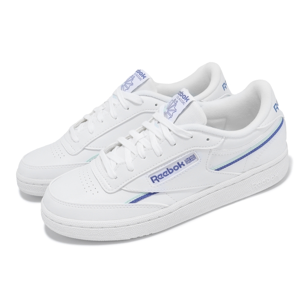 【下殺↘ $1290】Reebok 休閒鞋  Club C 85 Vagan 白藍色 皮革 網球鞋 女 100074445