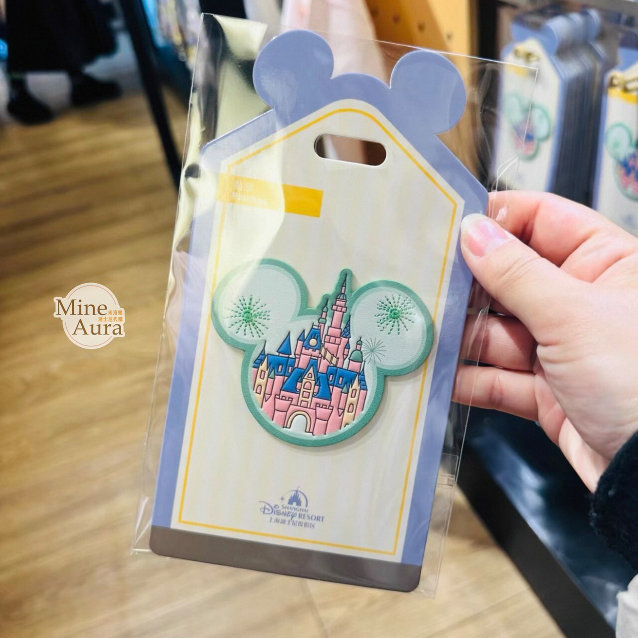 米奇 Mickey 米奇頭 城堡 圖案 刺繡 貼布 貼章 -上海迪士尼樂園