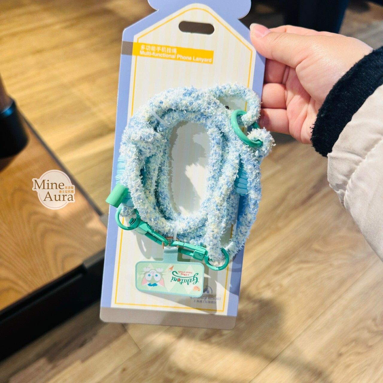 傑拉托尼 畫家貓 Gelatoni 多功能 手機掛繩 3C用品 -上海迪士尼樂園