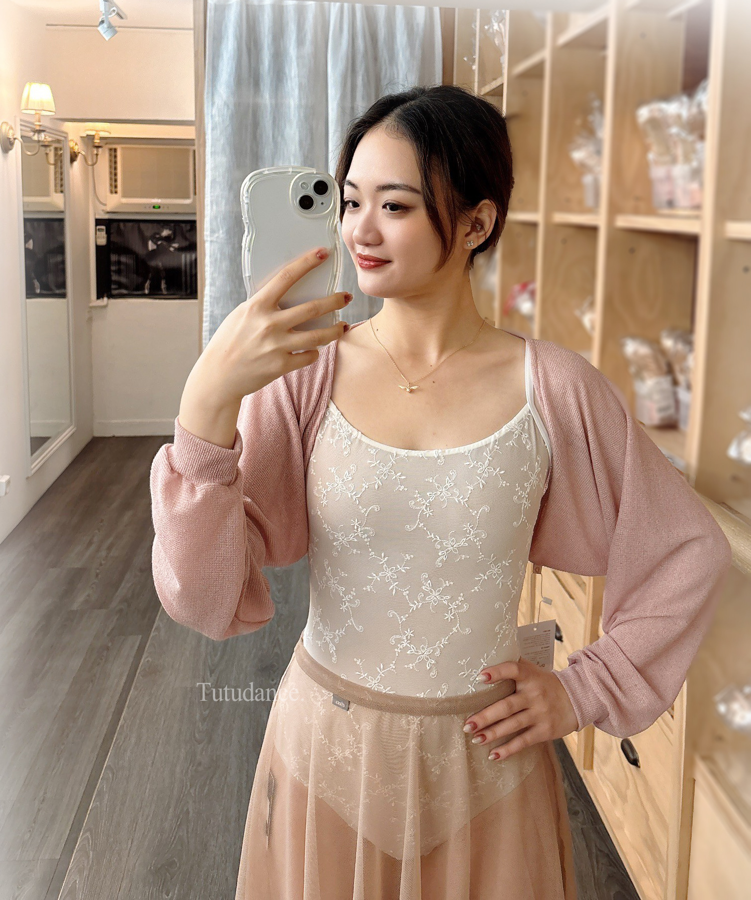 韓國eflora【EB-EF5104 細肩帶蕾絲刺繡舞衣】