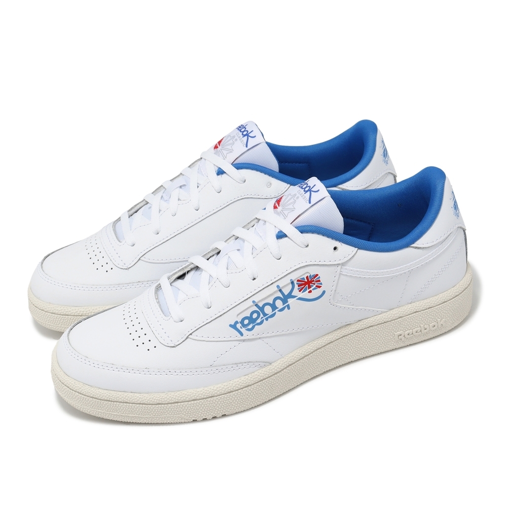 【下殺↘ $1290】Reebok 休閒鞋 Club C 85 白 藍 皮革 小白鞋 網球鞋 男 100074476