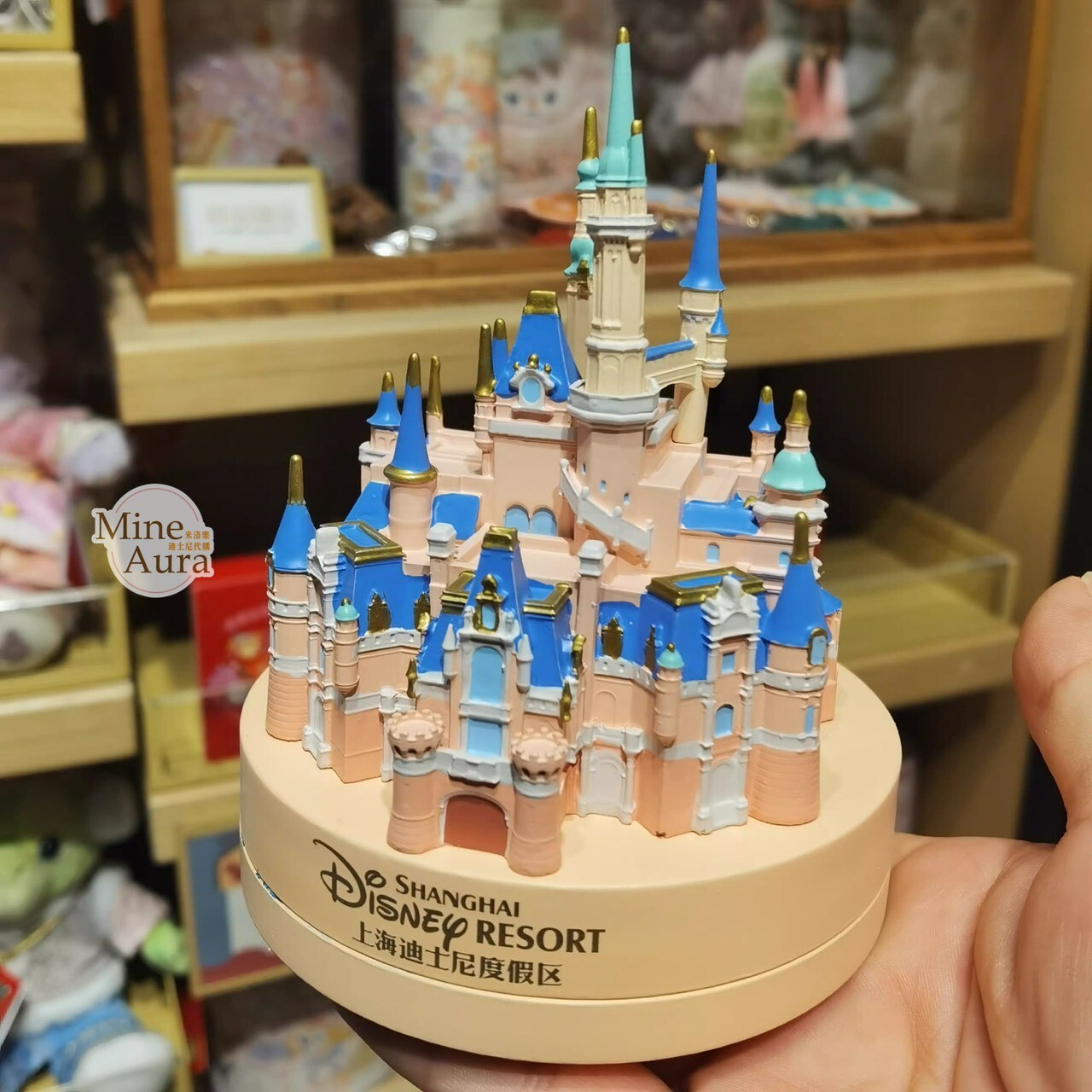 上海迪士尼限定 城堡 立體 造型 印章 擺飾品 -上海迪士尼樂園