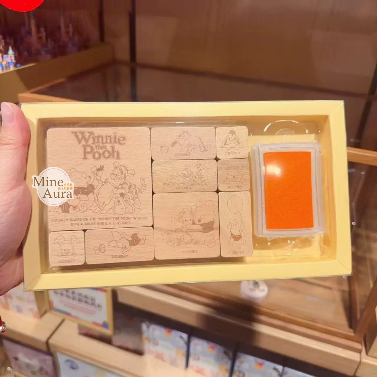 小熊維尼 Winnie the Pooh 圖案 印章 套組 -上海迪士尼樂園