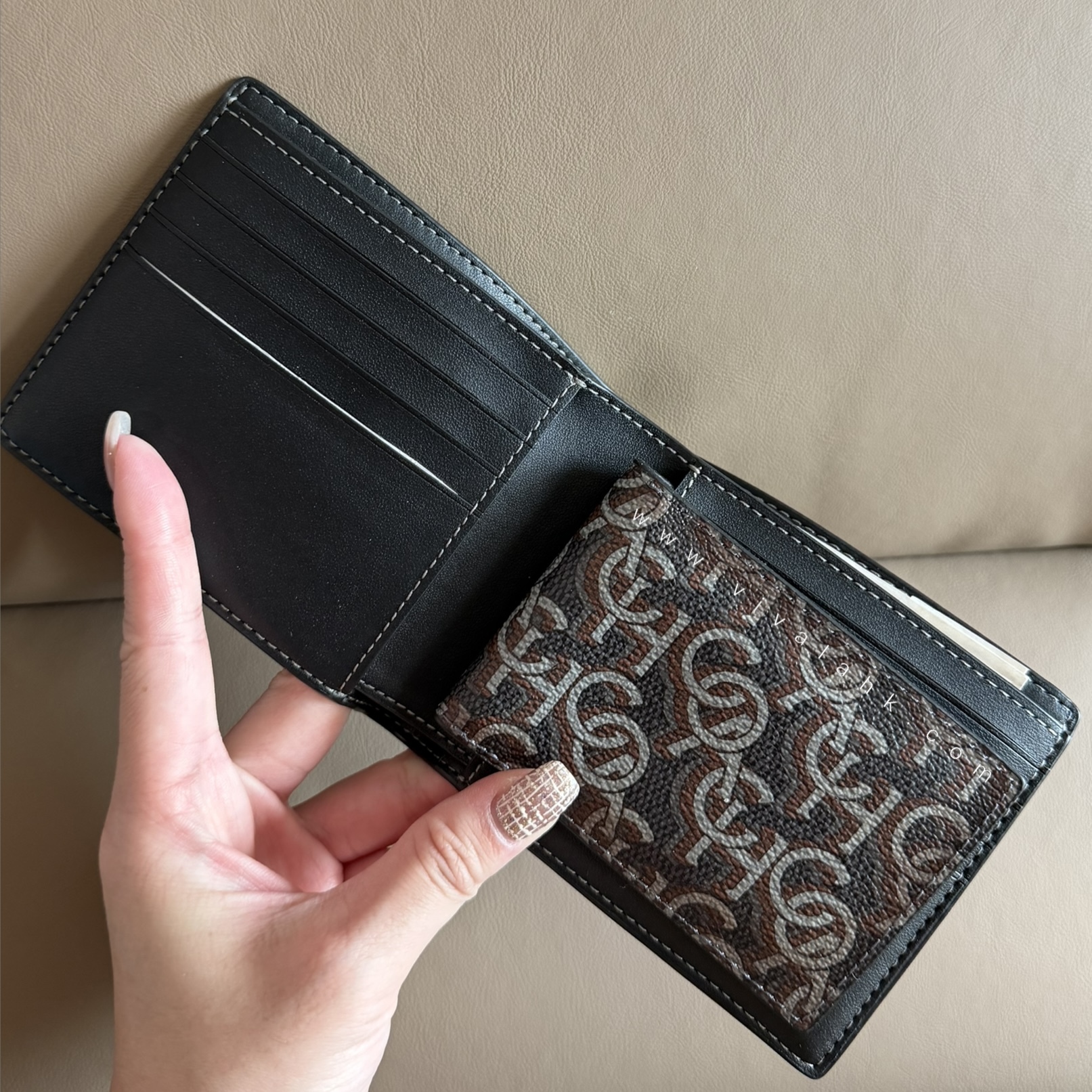 Coach - 3 in 1 男裝銀包 (C字暗花Monogram) (CF134)