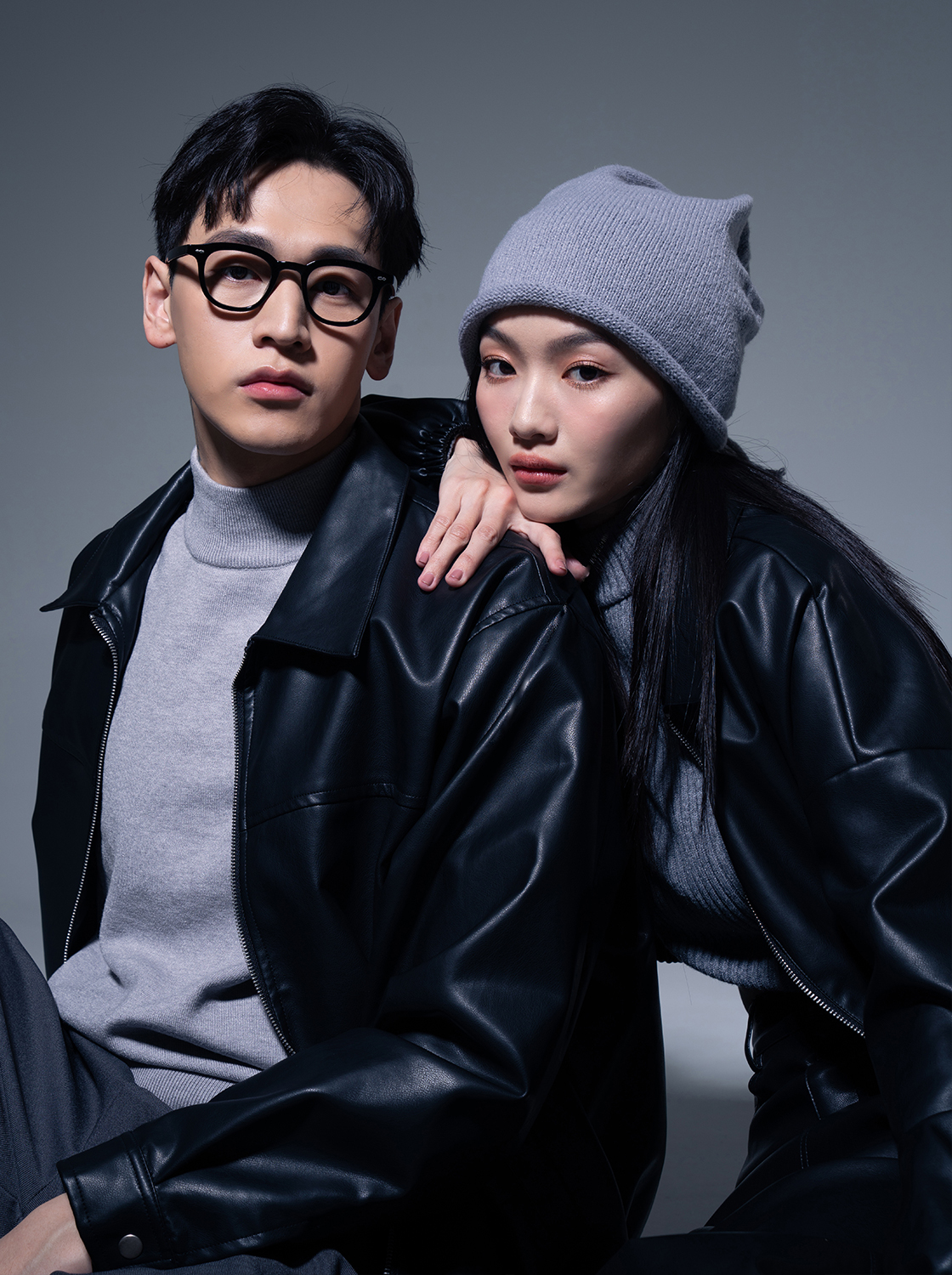 【期間限定】經典翻領皮外套