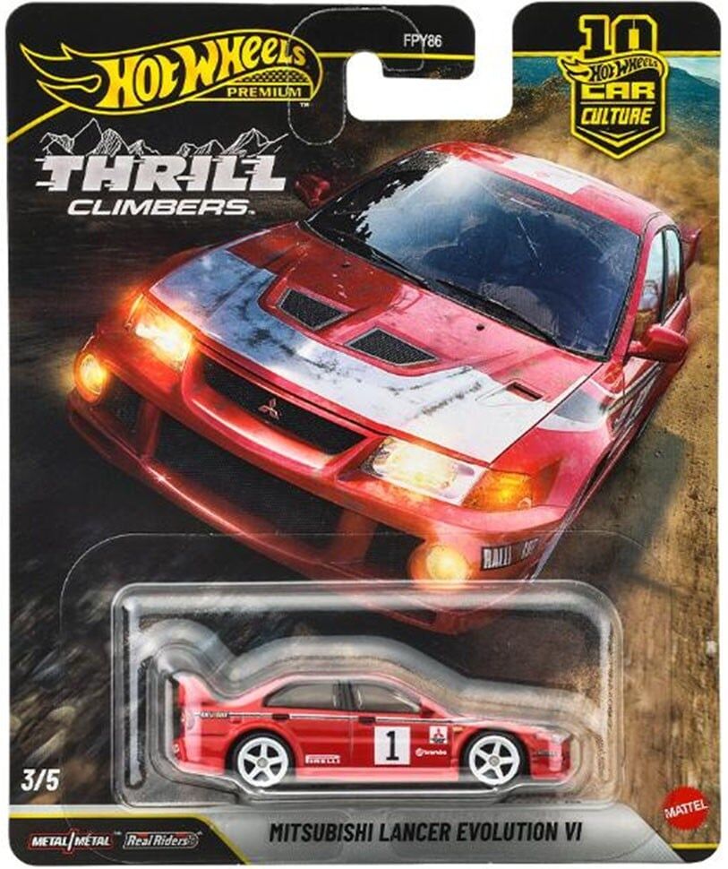 預購26/05 Hot wheels 代理版 驚險攀登者 三菱 Lancer Evolution VI