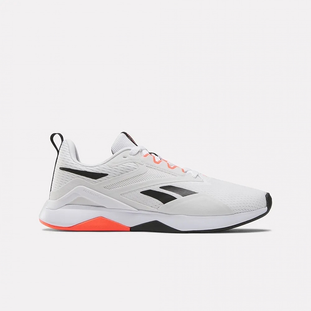 【下殺↘ $1290】Reebok 訓練鞋  NANOFLEX TR 2 黑白橘 運動鞋 女 100074545
