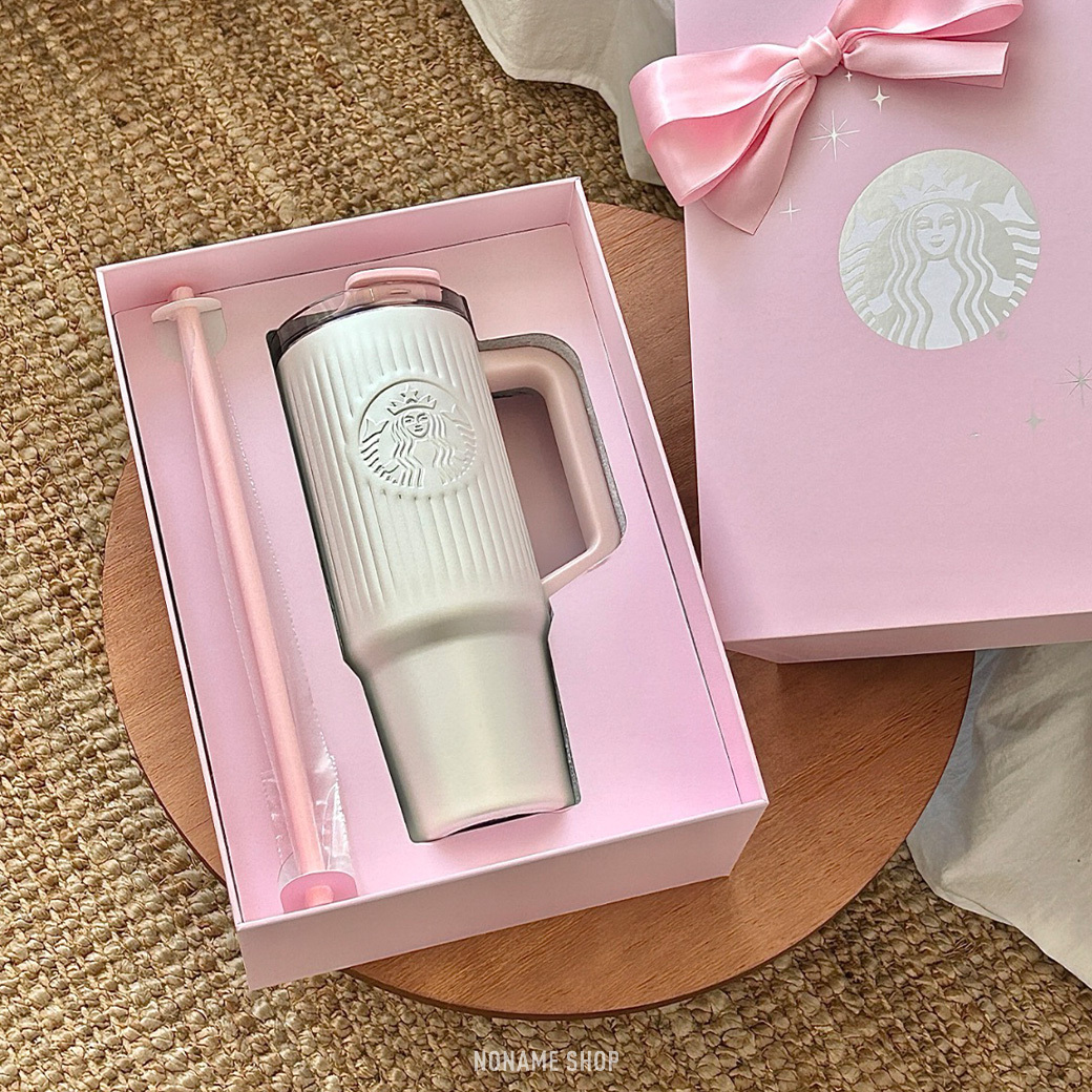 STARBUCKS 星巴克 大容量 吸管杯 高顏質 櫻花粉 910ml