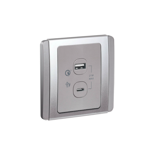 NEO都會(E3000)兩位21W USB+TypeAC充電插座