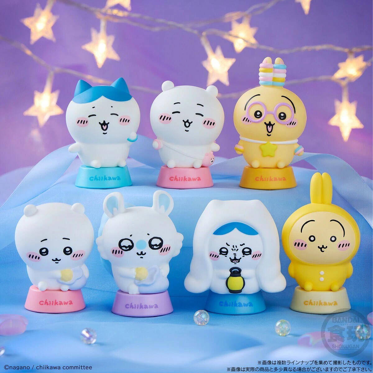 iSNEAKERS｜日本 Chiikawa 吉伊卡哇 萬代BANDAI食玩 角色造型小夜燈 公仔 7款 10入