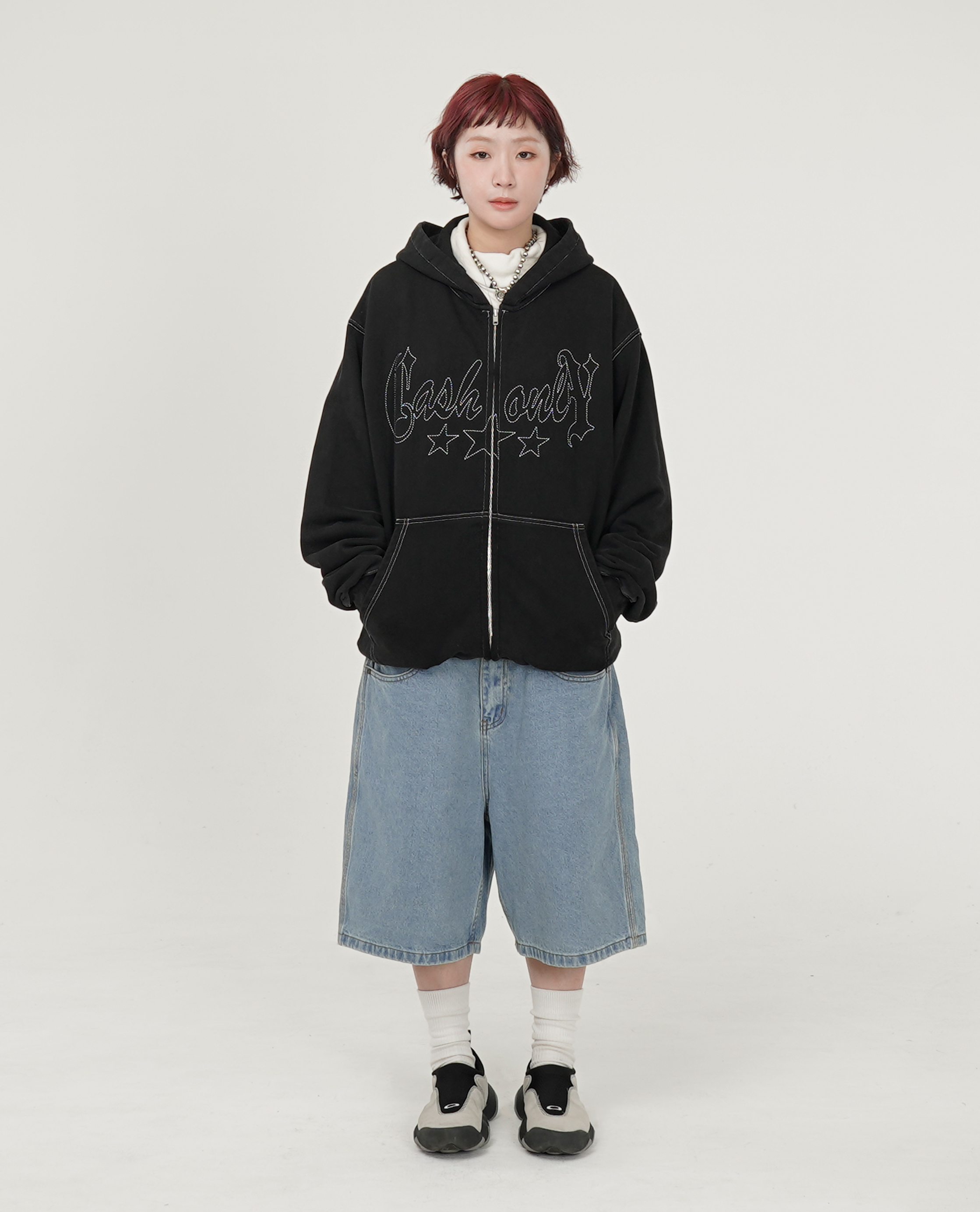 Cash Only Strip Zip-Thru Hood - Drop16