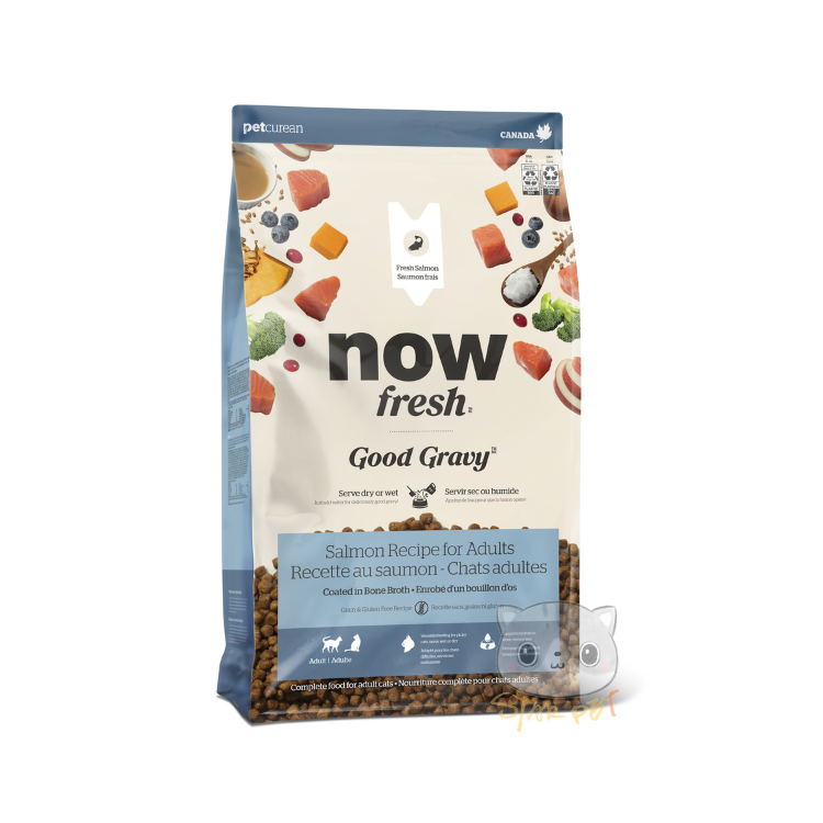 NOW FRESH 三文魚配方 成貓香濃火雞骨湯外層乾糧 8lb