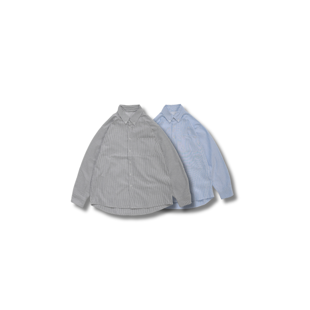 D.CLOSET 棉質條紋襯衫 兩色 LT07