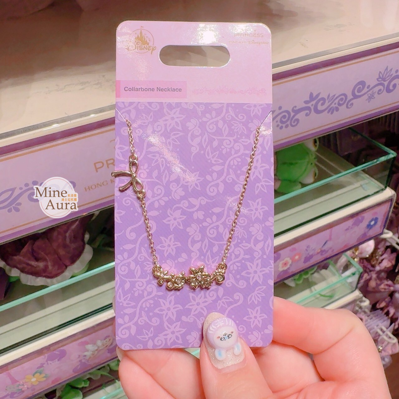 長髮公主 樂佩 Rapunzel 蝴蝶結 造型 項鍊 首飾 魔髮奇緣 Tangled -香港迪士尼樂園