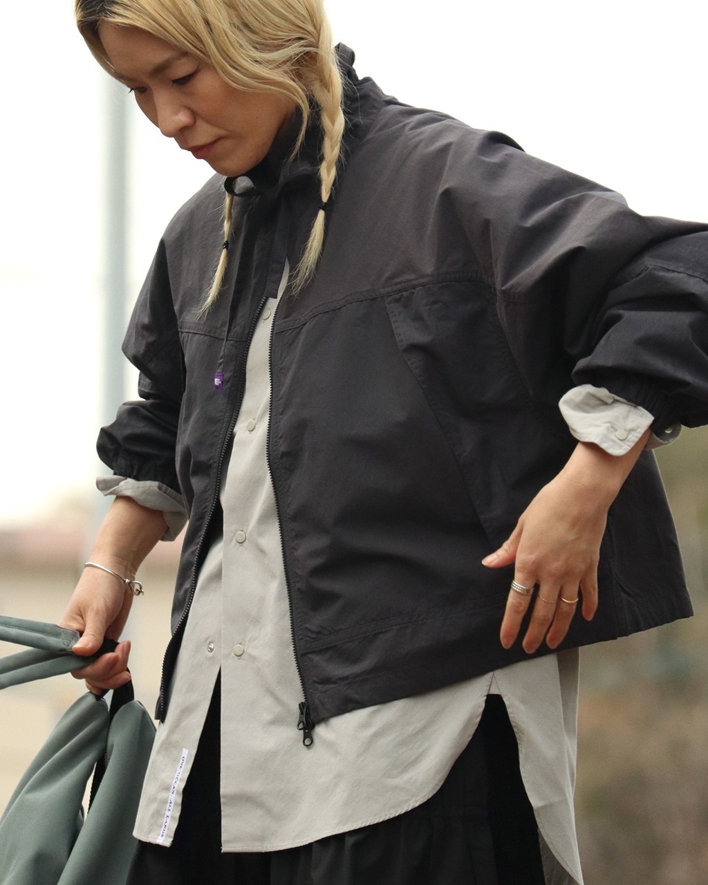 預購┃女版 日本 TNF 紫標 Mountain Field Cropped Jacket 短版 寬鬆 拉鍊外套