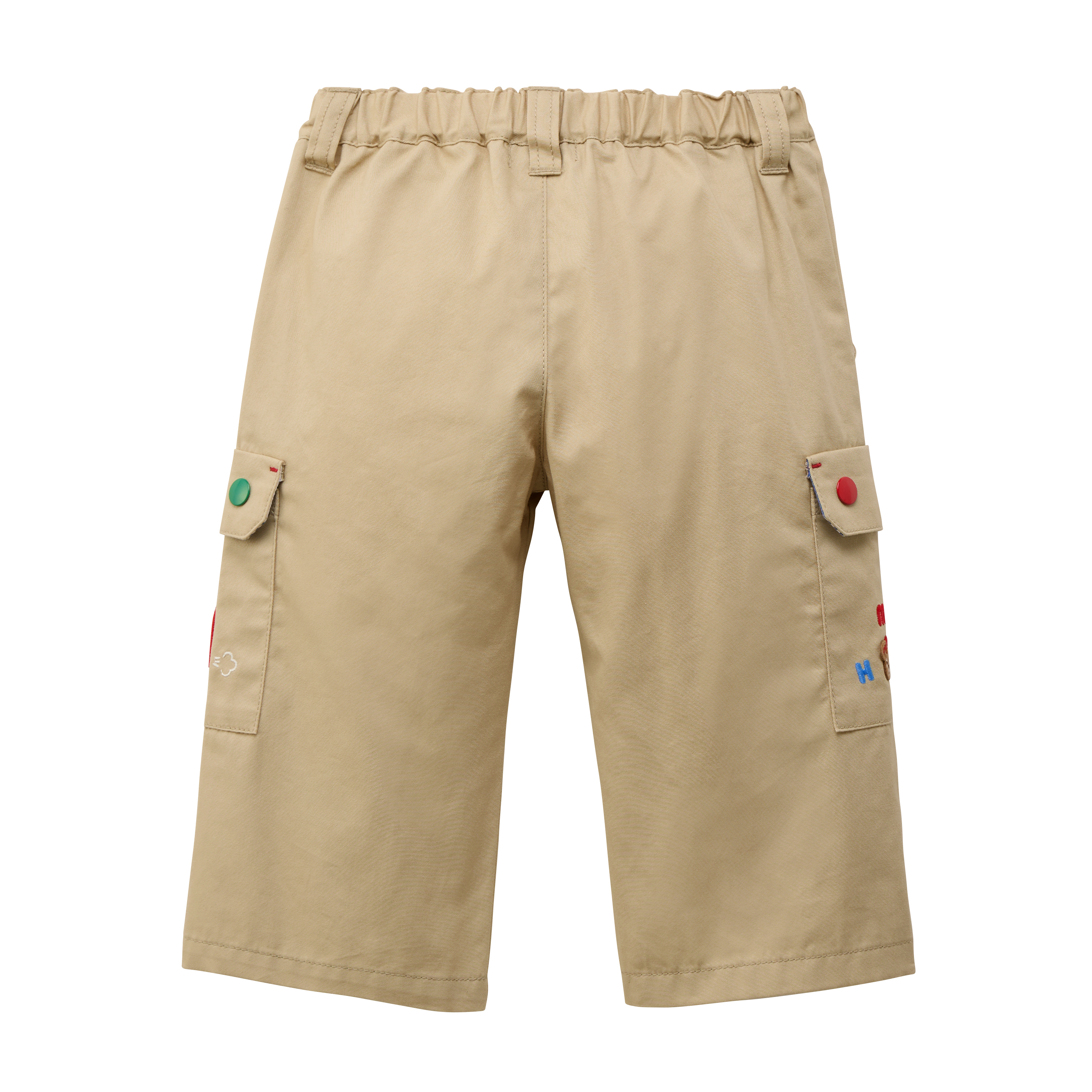 普吉熊小汽車長褲-米色