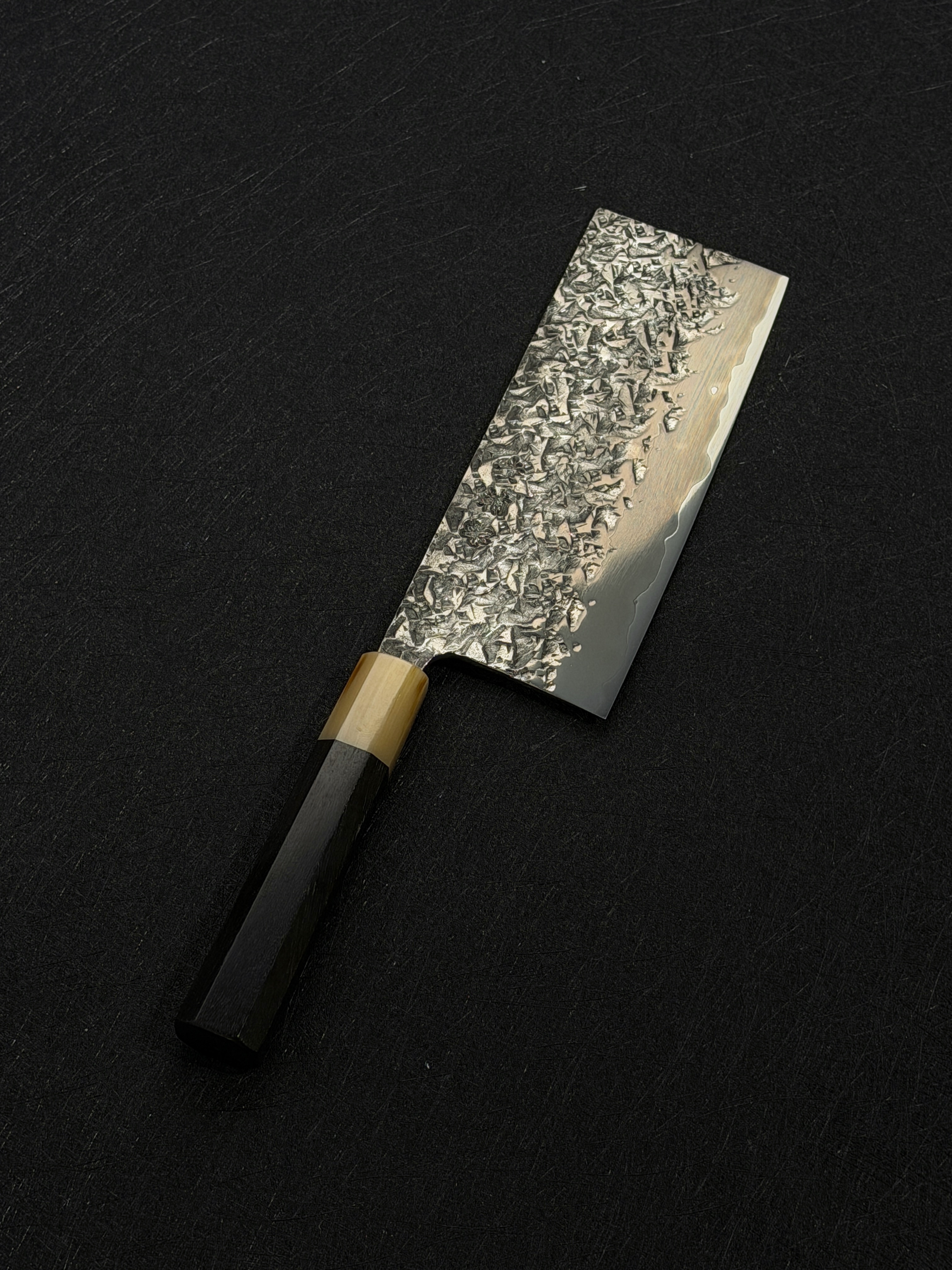 貴輔 x 新国 ATS 槌目 鏡霞研 中華包丁