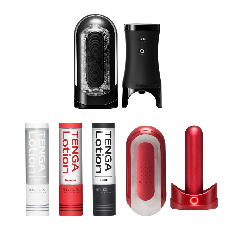 【福袋2026】超值福袋-電動 A組 FLIP ZERO EVR [勁炫黑&旋轉震動器] + WARMER SET [熱情紅&暖杯器]