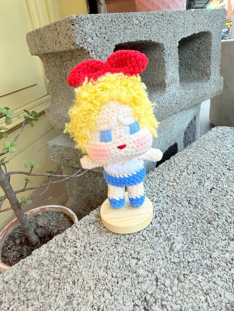 藍色系泳裝哭娃吊飾((蝴蝶結隨機))