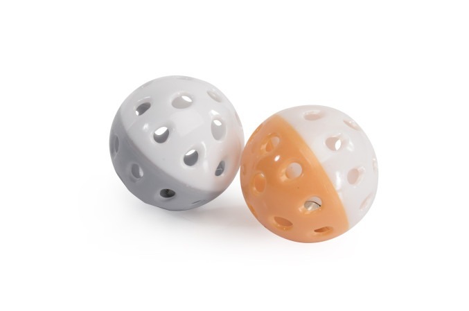 Camon 貓玩具．雙色發聲鈴鐺球