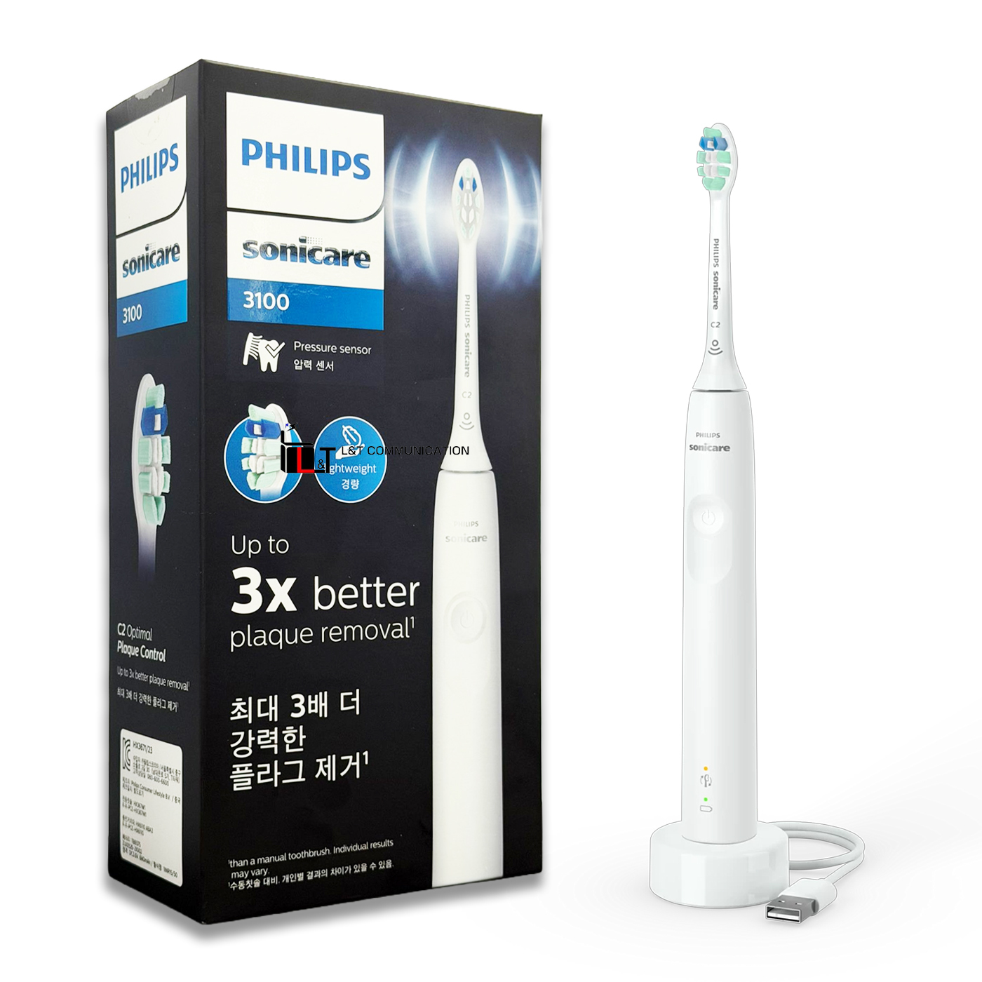 飛利浦 - (白色)Sonicare 3100 電動牙刷 HX3671/23