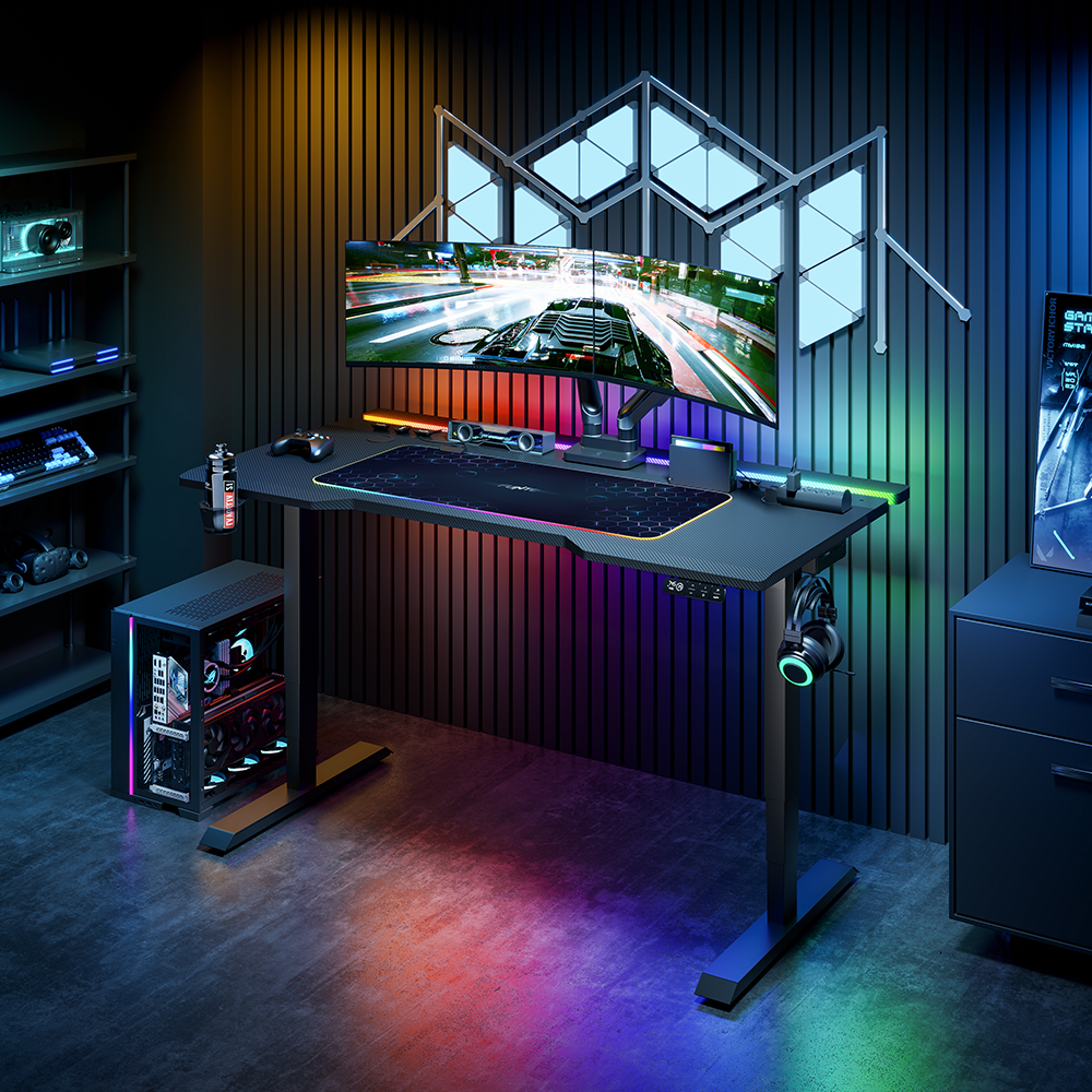 RGB 炫彩電競桌墊 / 滑鼠墊