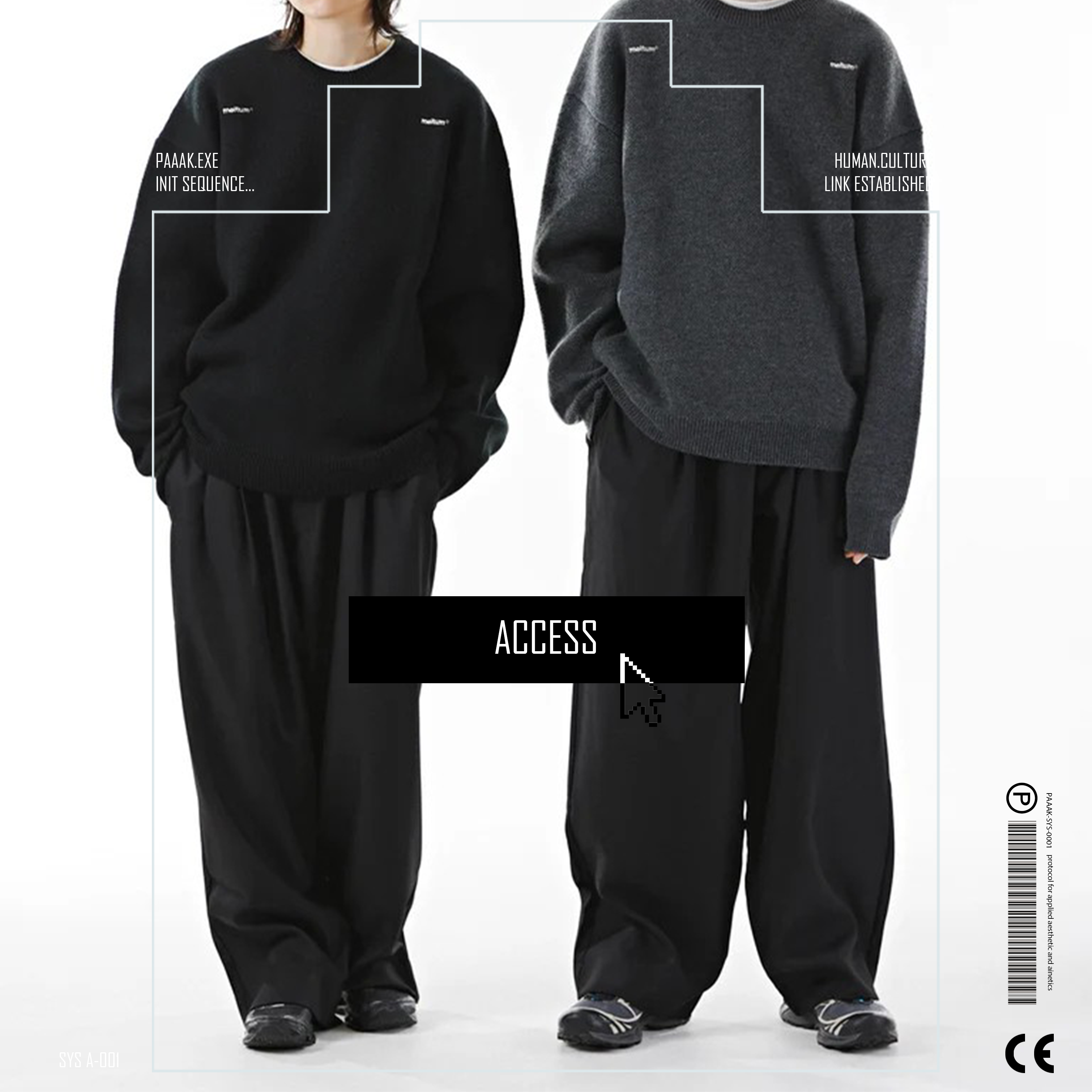 meltum 三褶寬版西裝長褲 "黑"