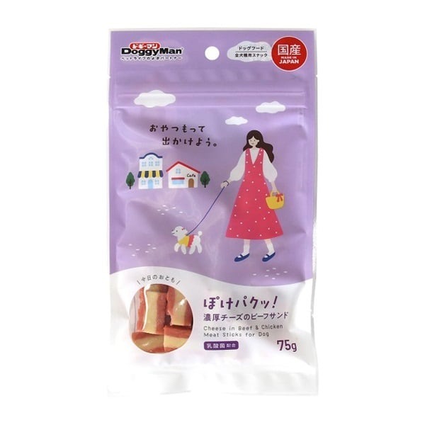 DoggyMan 乳酸菌芝士雞牛三文治條 75g