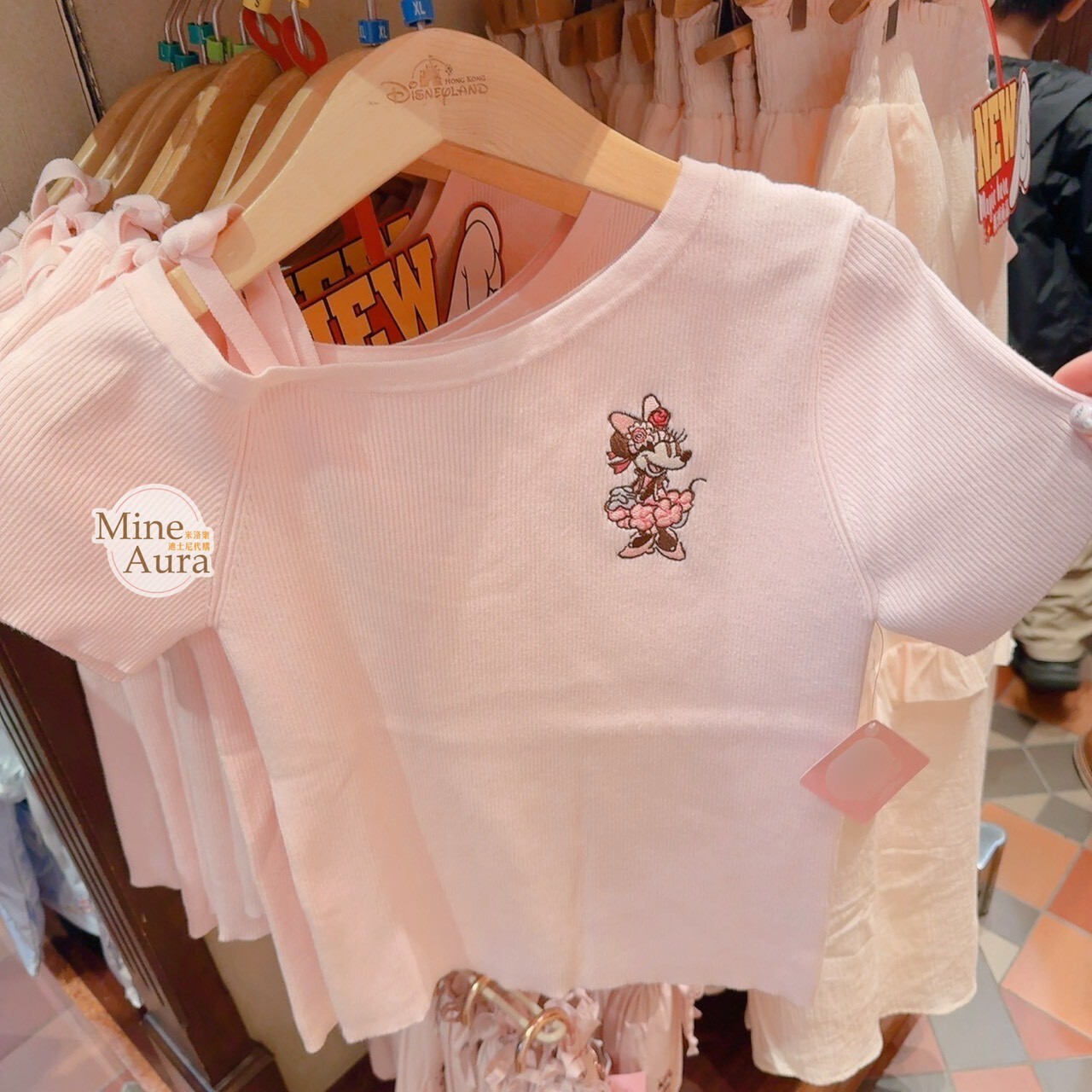 2026 春日系列 米妮 Minnie 圖案 短T 上衣 -香港迪士尼樂園