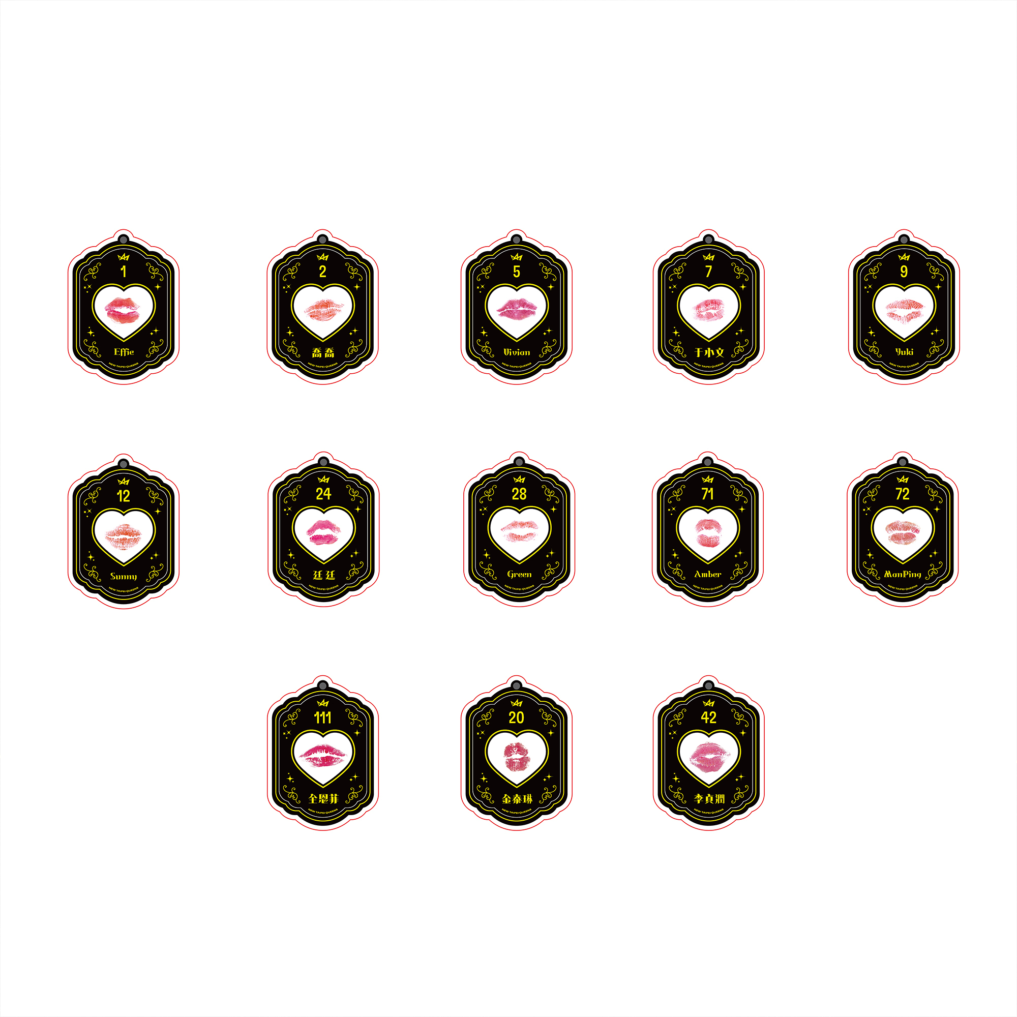 25-26 QUEENS 唇印鑰匙圈｜盲包