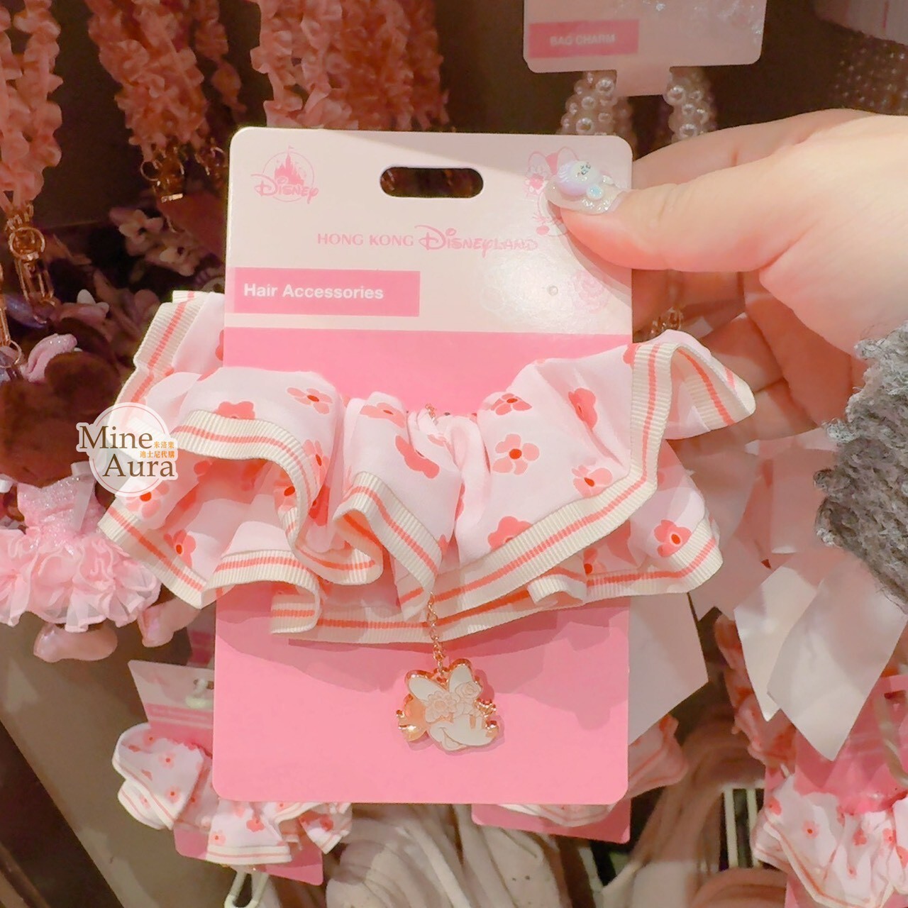 2026 春日系列 米妮 Minnie 髮束 大腸圈 髮飾 -香港迪士尼樂園