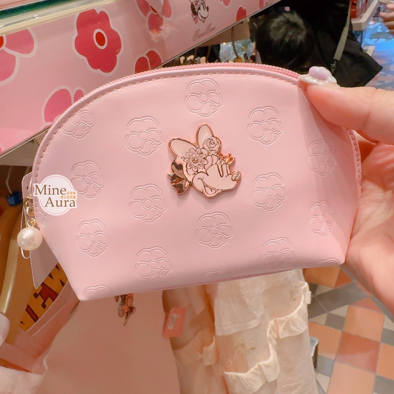 2026 春日系列 米妮 Minnie 拉鍊 零錢包 收納包 -香港迪士尼樂園