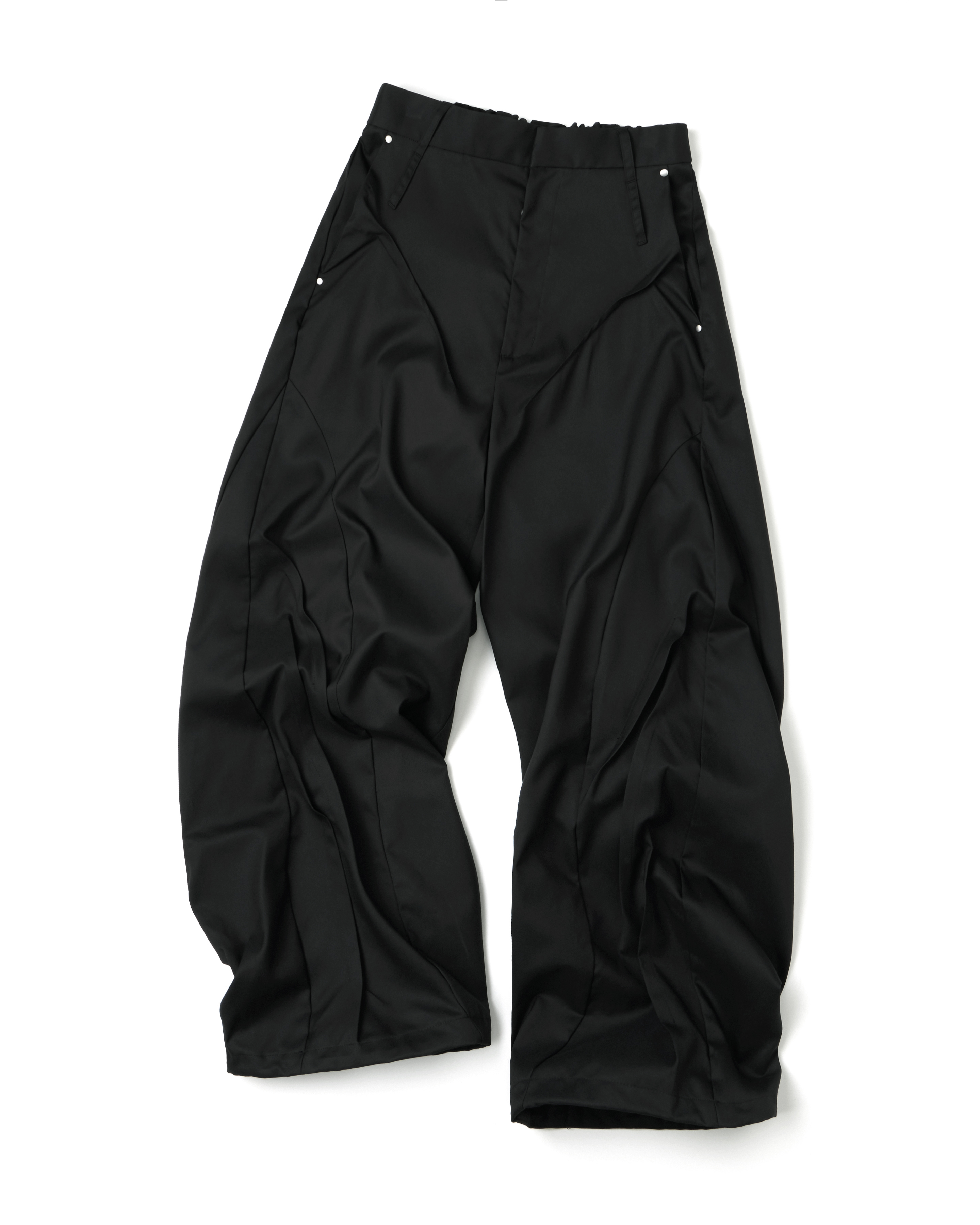GOOPiMADE Lunar NY - Utility Ruched Work Pants - Black