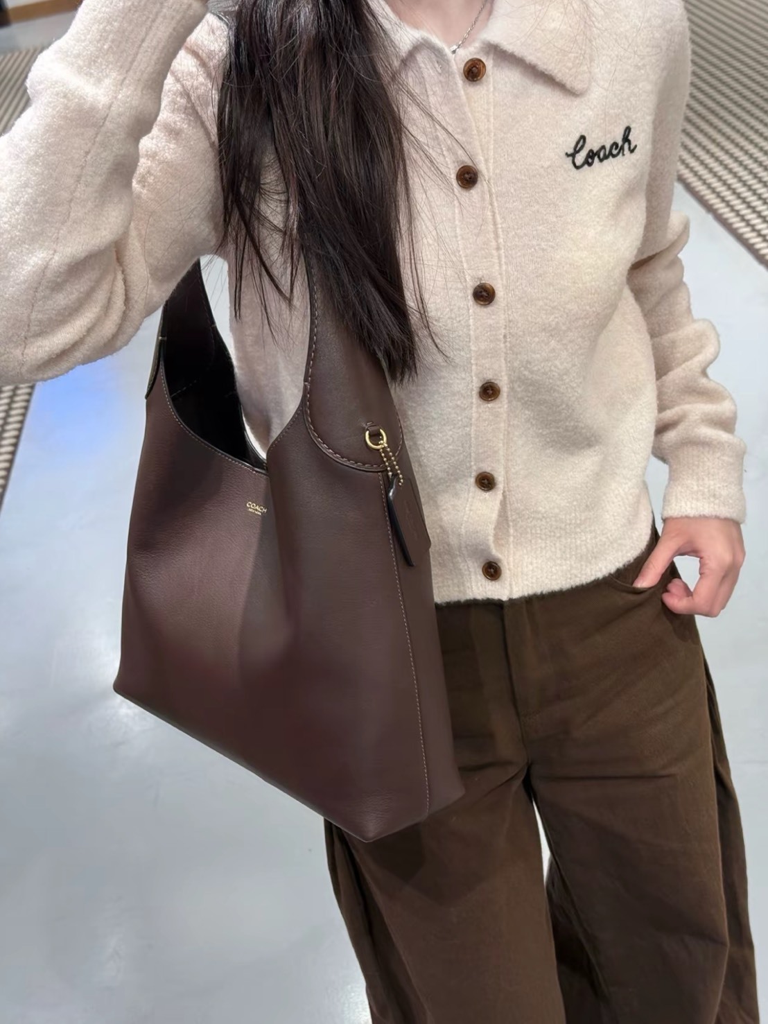 COACH BROOKLYN 34 手提 單肩 托特包