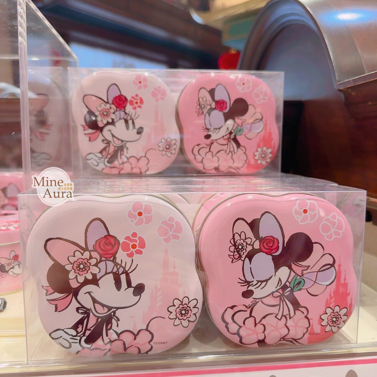 2026 春日系列 米妮 Minnie 曲奇餅 餅乾 造型 鐵盒 2入組 -香港迪士尼樂園