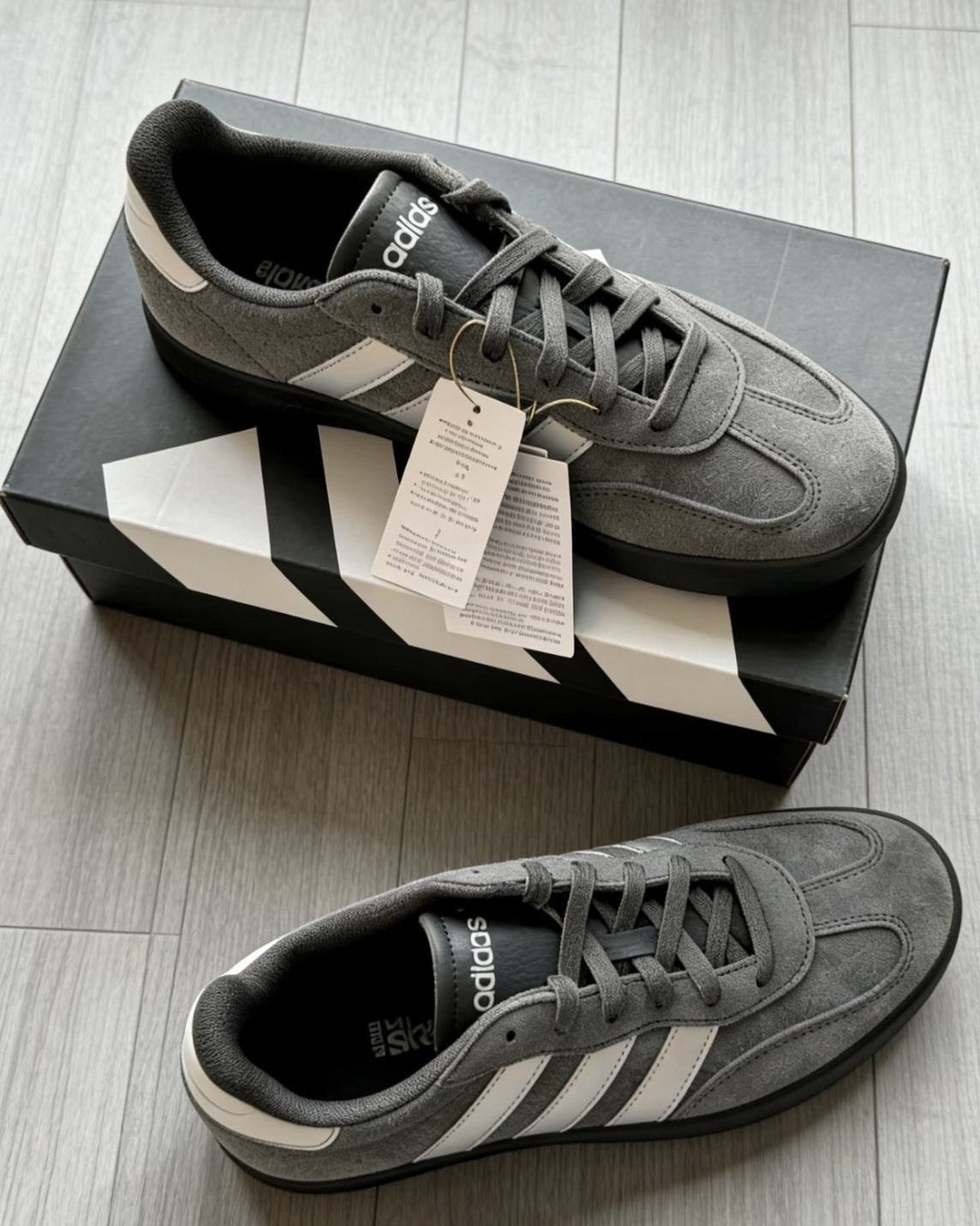 <灰常好看>Adidas Barreda 厚底 麂皮 炭灰