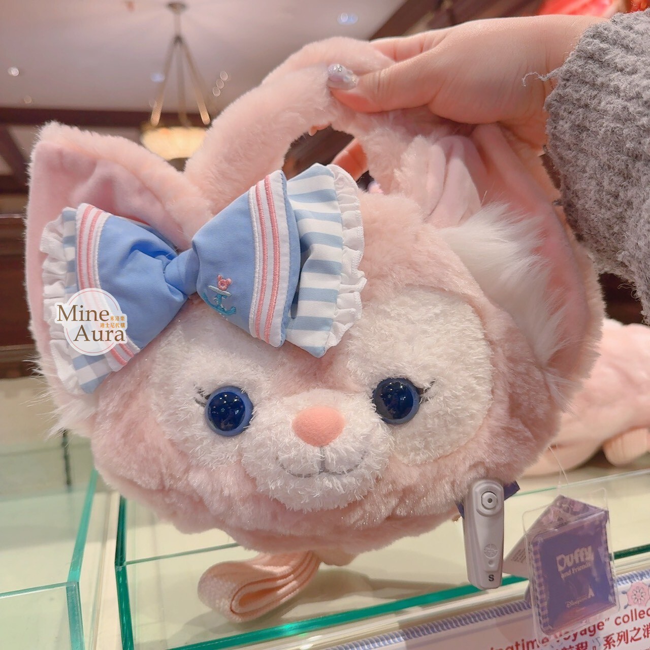 2026 春日啟航 玲娜貝兒 LinaBell 大頭 絨毛 2way 手提包 斜背包 兩用 -香港迪士尼樂園