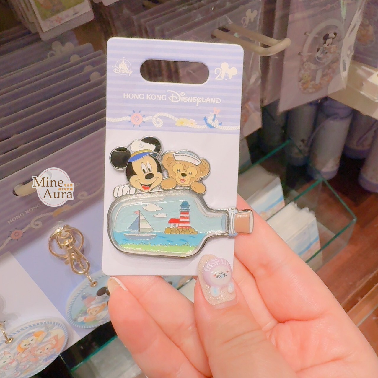 2026 春日啟航 米奇 Mickey 達菲 Duffy 水瓶 燈塔造型 徽章 PIN -香港迪士尼樂園