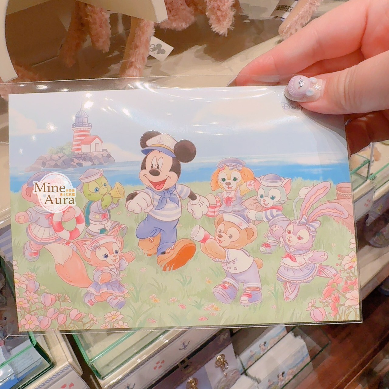 2026 春日啟航 米奇 Mickey 達菲 Duffy 與好友 圖案 明信片 -香港迪士尼樂園