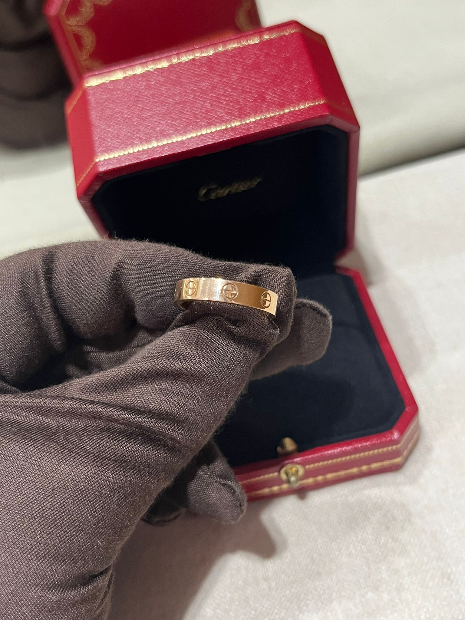 Cartier ring rose gold #53 (二手97%new)