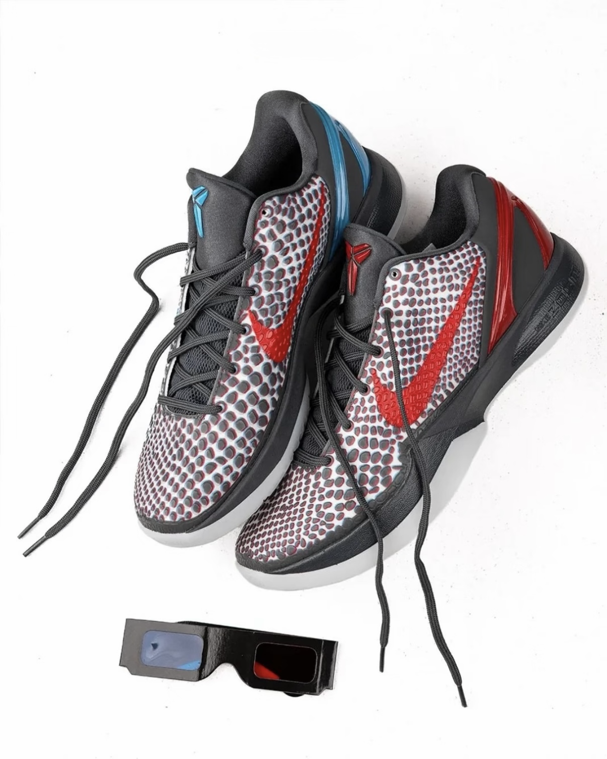 Nike Kobe 6 Protro All-Star "Hollywood 3D" 紅藍鴛鴦 蛇鱗 曼巴 實戰籃球鞋 男鞋