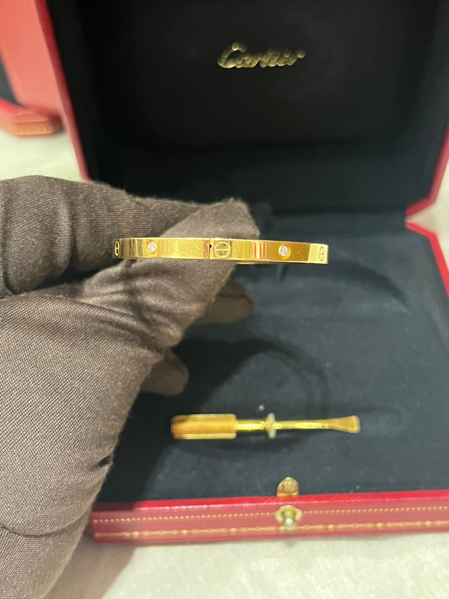 Cartier bracelet gold #15 (二手97%new)