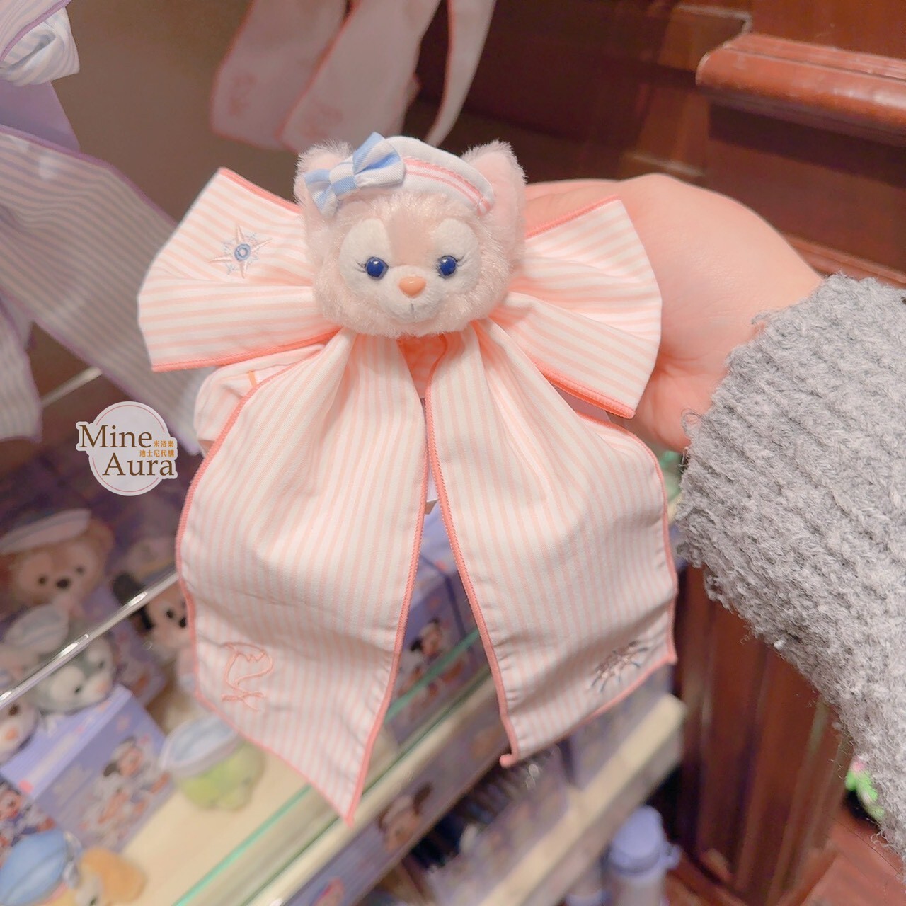 2026 春日啟航 玲娜貝兒 LinaBell 絨毛大頭 蝴蝶結 造型 髮束 大腸圈 髮飾 -香港迪士尼樂園