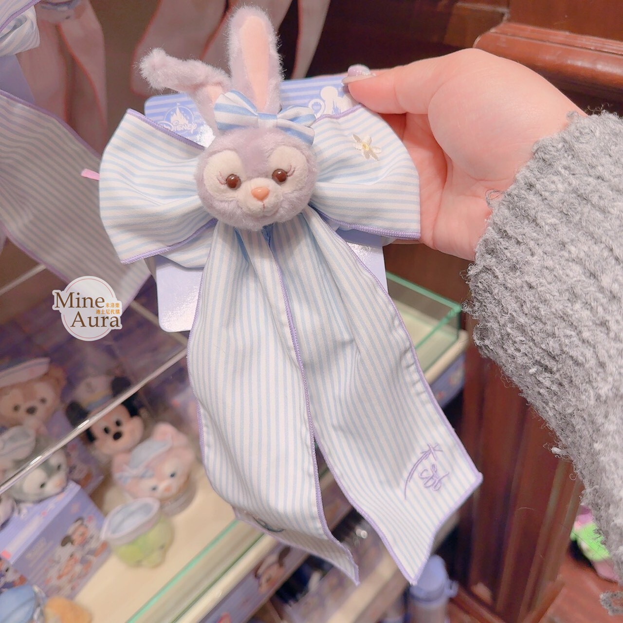 2026 春日啟航 史黛拉露 星黛露 StellaLou 絨毛大頭 蝴蝶結 造型 髮束 大腸圈 髮飾 -香港迪士尼樂園