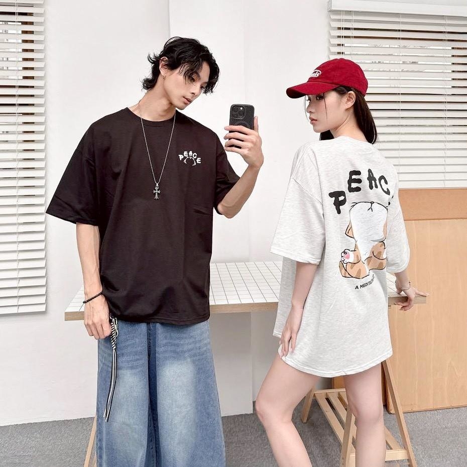 PEACE虎斑貓打坐短T 81164