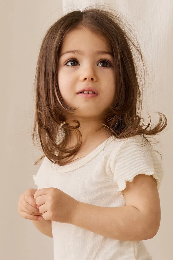 【預購】JAMIE KAY -Organic Cotton Fine Rib Ines Top（Parchment）