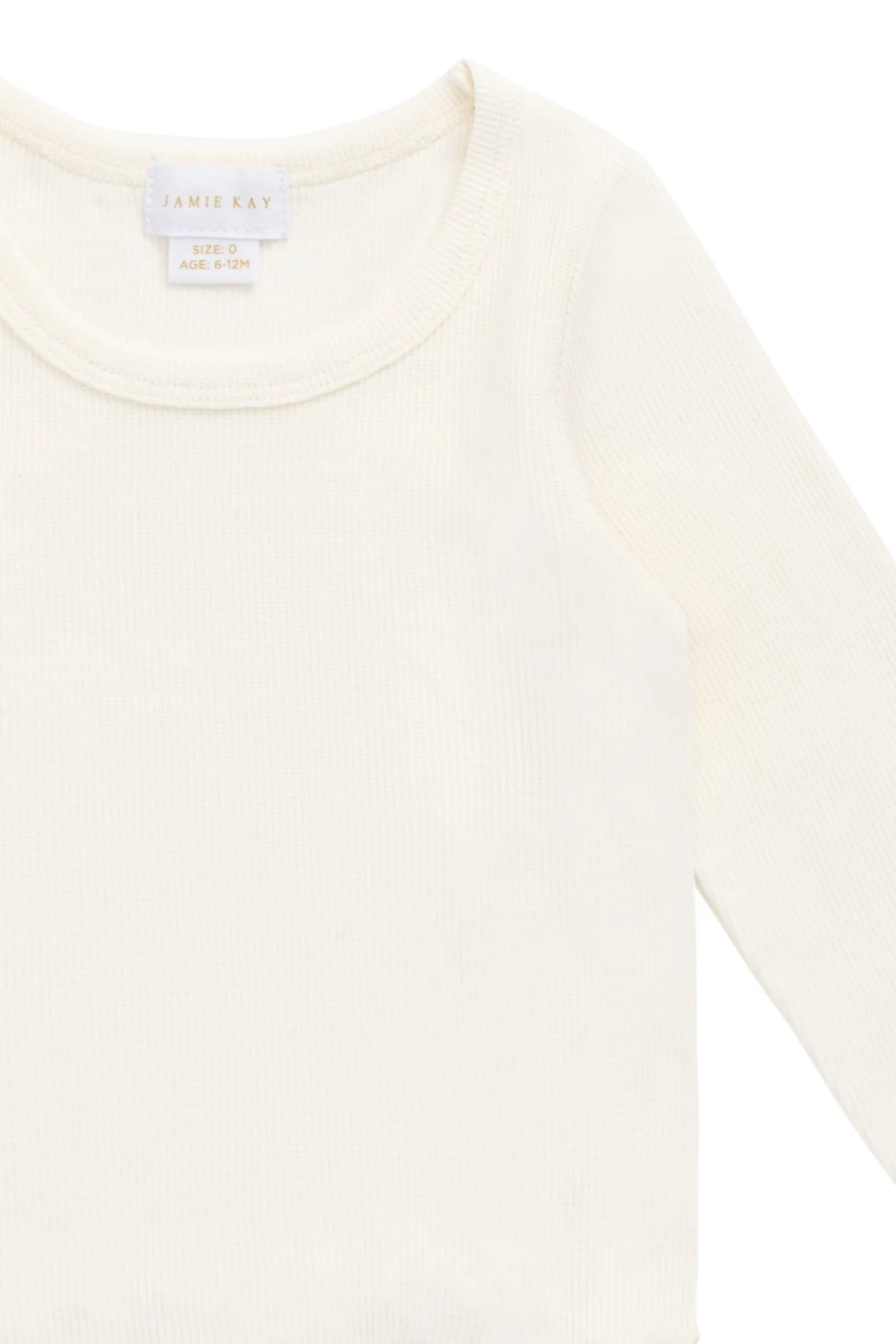 【預購】JAMIE KAY -Organic Cotton Fine Rib Agathe Top（Parchment）