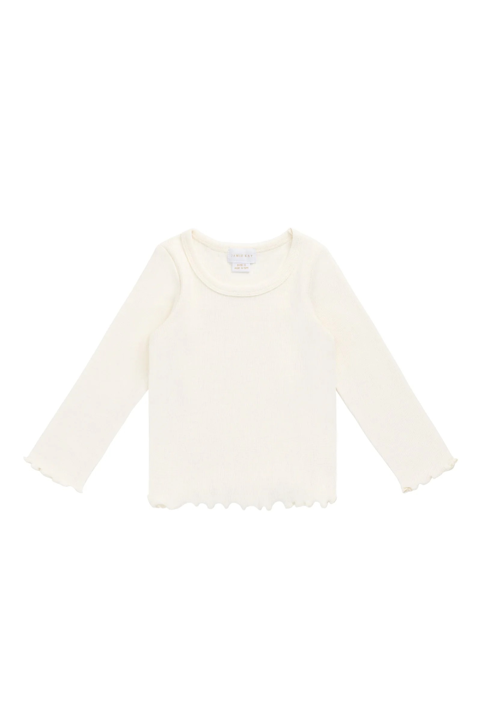 【預購】JAMIE KAY -Organic Cotton Fine Rib Agathe Top（Parchment）