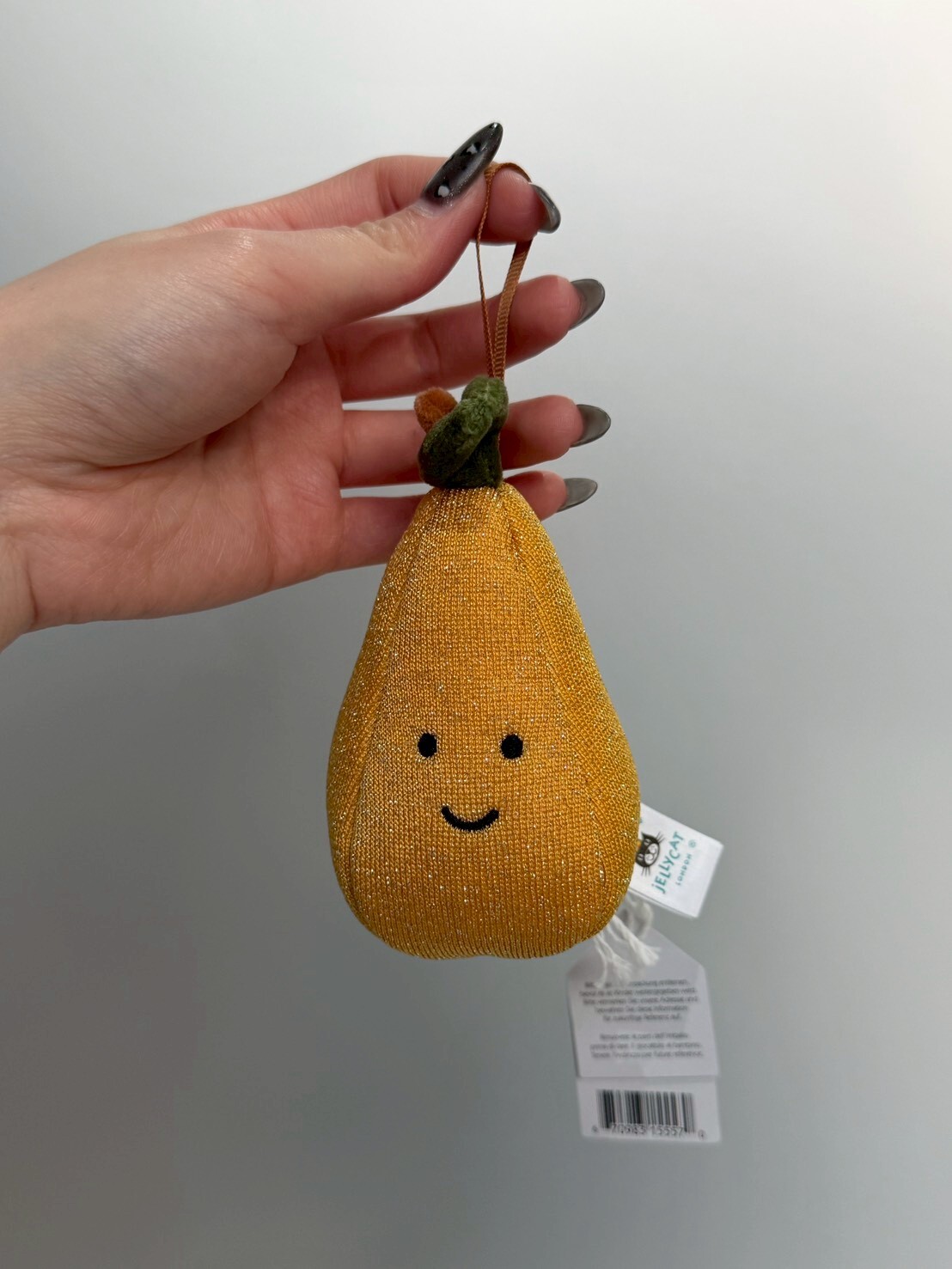 JELLY CAT 限定款 閃粉水梨娃娃吊飾